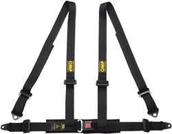 OMP 4 POINTS ECE HARNESS - ROAD 4 ECE 16-08 - Zwart