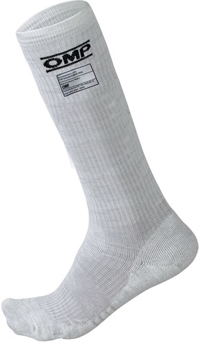 OMP ONE Sokken - FIA 8856-2018 - Wit - Maat S OMP ONE Socks - FIA 8856-2018 - White - Size S