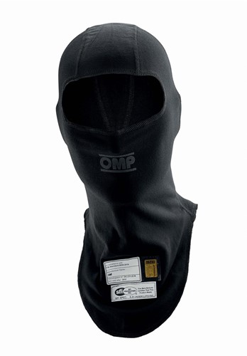 OMP ONE EVO Balaclava - FIA 8856-2018 - Black - Size S/M
