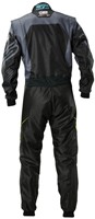 OMP KS-2X ART KART OVERALL - FIA 8877-2022 - Black / Fluo Yellow - Size 120 (Kids)-2