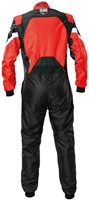 OMP KS-3X ART STYLE1 KART OVERALL - FIA 8877-2022 - Black / Red - Size 120 (Kids)-2