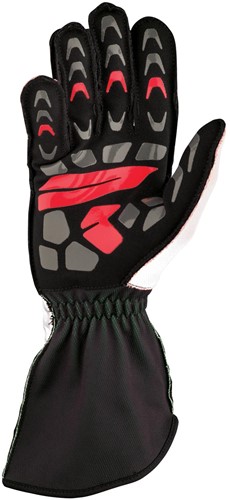 OMP KS-2R - kart gloves - White / Black / Red - Size XXS OMP KS-2R - kart gloves - White / Black / Red - Size XXS-2