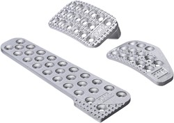 OMP SET 3 ALU RACING PEDALS SILVER