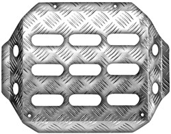 OMP NAVIGATOR'S FOOTREST ALL. SILVER