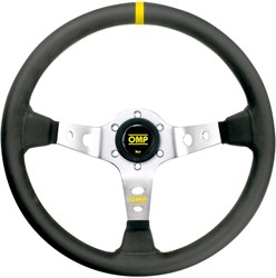 OMP Corsica Liscio sports steering wheel - Suede - Black / Silver