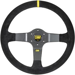 OMP 350 Carbon D sports steering wheel - 350 mm - deep 90 mm - Black
