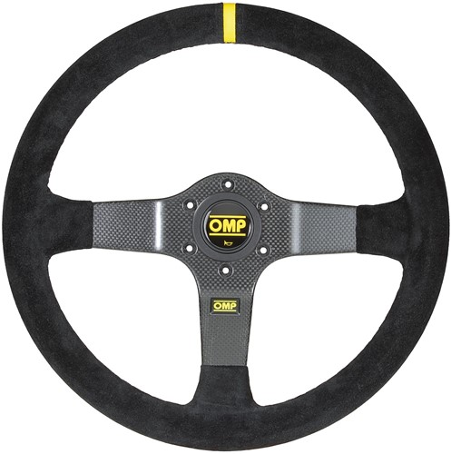 OMP 350 Carbon D sports steering wheel - 350 mm - deep 90 mm - Black