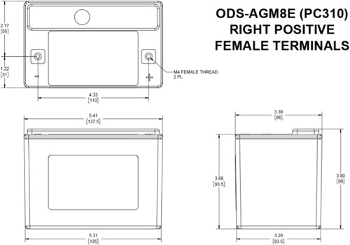 Odyssey Accu - ODS-AGM8E - PC310-2