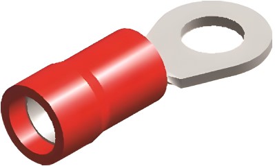 QSP Ring terminal - PVC insulated - 0,5-1,5 mm² - M3 - red (10 pcs)