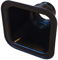 QSP Air inlet - square 100x100mm - connection 51-63mm