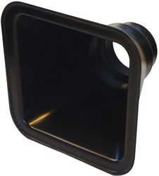 QSP Air inlet - square 130x130mm - connection 63-76mm