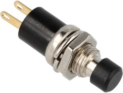 Push button small - Black - 12V/1A