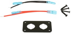QSP - Paneel zwart voor 2 switches