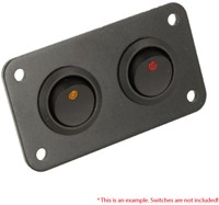 QSP - Panel Black for 2 switches QSP - Panel Black for 2 switches-2