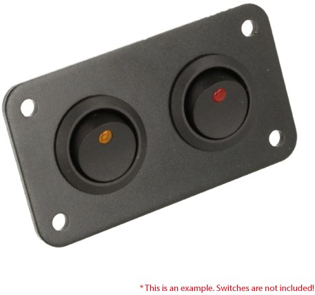 QSP - Panel Black for 2 switches QSP - Panel Black for 2 switches-2