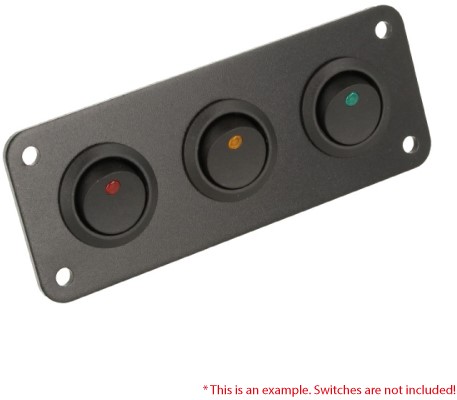 QSP - Panel Black for 3 switches QSP - Panel Black for 3 switches-2
