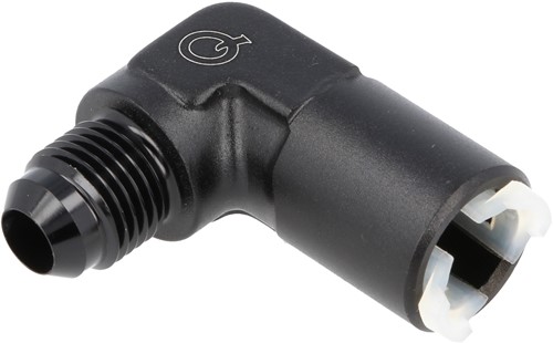QSP snelaansluiting 90° AN8 - 10 mm