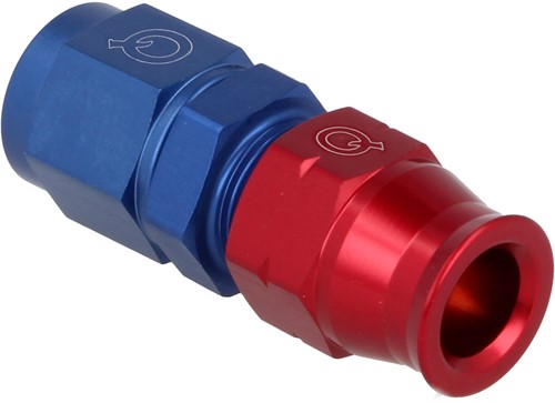 QSP aluminium buis adapter female recht AN6 - 7,94 mm