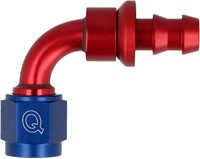 QSP slang adapter push-on 90° AN4 QSP hose adapter push-on 90° AN4