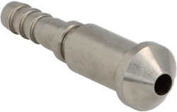 QSP krimp slang adapter convex male RVS AN3