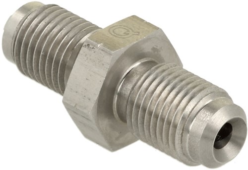 QSP Adapter ss male / male D3 - M10x1 both sides dual flair (concave / convex) QSP Adapter ss male / male D3 - M10x1 both sides dual flair (concave / convex)