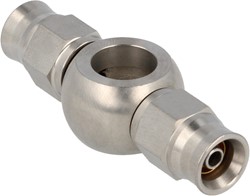 QSP RVS banjo oog recht dubbel AN3 - 10,2 mm