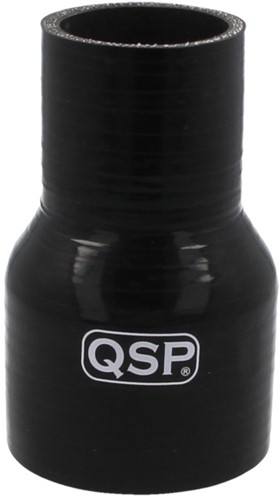 QSP Silicone hose reducer  - fuel and oil resistant - 57-51 mm - Black