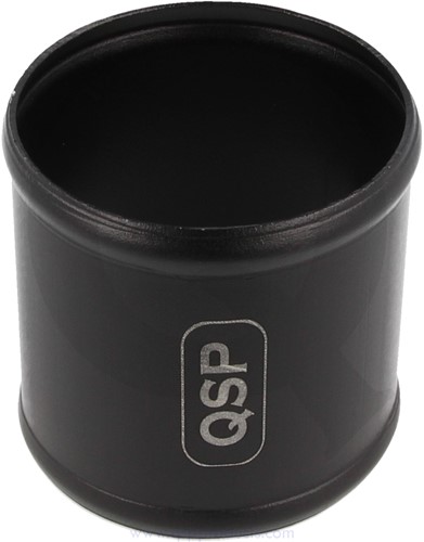 QSP aluminium coupling piece - 76 mm - Black
