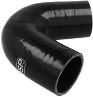 QSP Silicone hose - 135° bend - 6,5 mm - Black