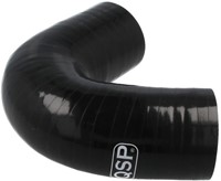 QSP Silicone hose - 135° bend - 6,5 mm - Black-2