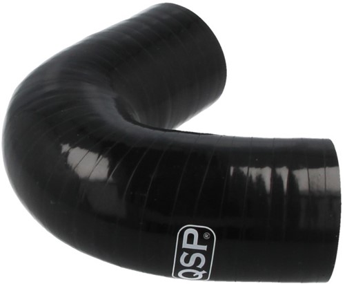 QSP Silicone hose - 135° bend - 6,5 mm - Black-2