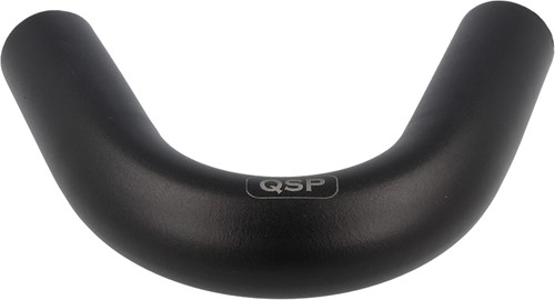 QSP aluminum 135° bend - 70 mm - Black