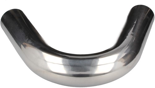 QSP aluminium 135° bocht - 57 mm - Zilver