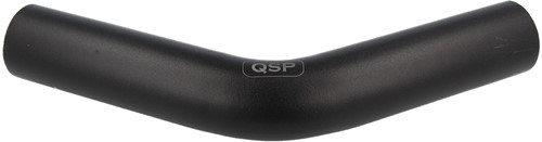 QSP aluminum 45° bend - 76 mm - Black