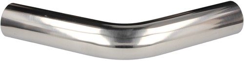 QSP aluminium 45° bocht - 76 mm - Zilver