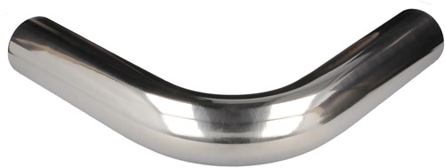 QSP aluminium 90° bocht - 89 mm - Zilver