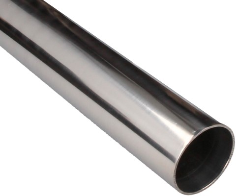 QSP aluminum tube straight - 100 cm x 14 mm - Silver