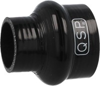 QSP Silicone hump hose - reducer - 54-51 mm - Black-2