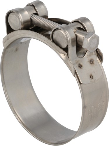 Stainless steel hose clamp - T-bolt - 162-174 mm