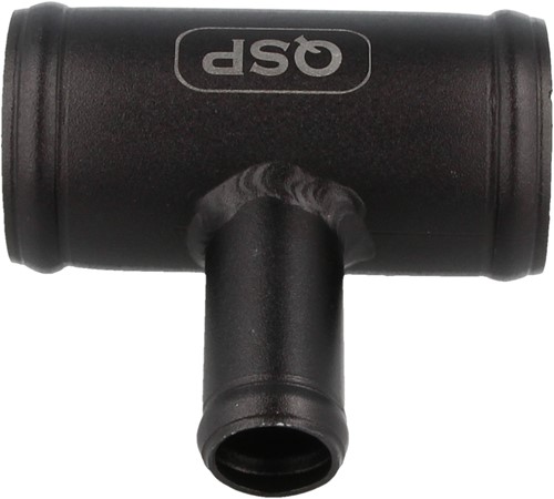 QSP aluminum T-piece - 45 mm (25 mm connection) - Black