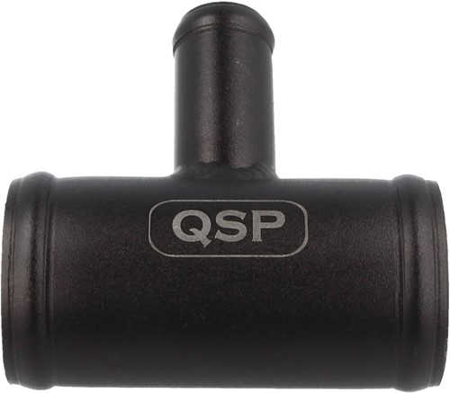 QSP aluminium T-stuk - 57 mm (25 mm aansluiting) - Zwart-3
