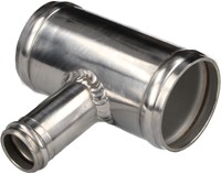 QSP aluminium T-stuk - 70 mm (25 mm aansluiting) - Zilver