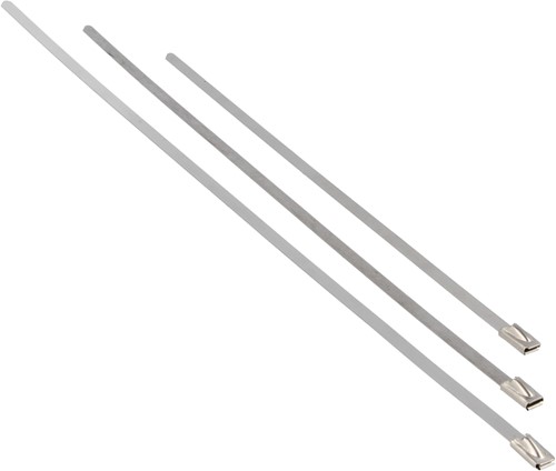 Stainless steel cable ties - Length 250 mm - 10 pieces