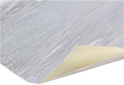 QSP zelfklevende hittewerende mat - 250 x 500 mm - Zilver