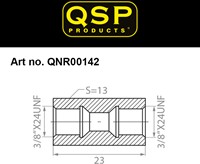 QSP verbinder female - 3/8'' UNF convex QSP connector female - 3/8'' UNF convex-3