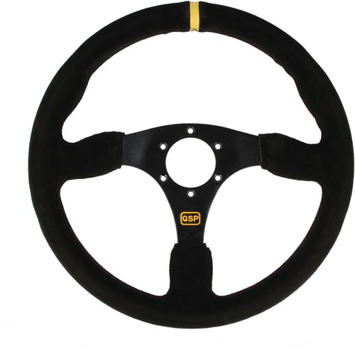 QSP sports steering wheel suede - 350 mm - flat
