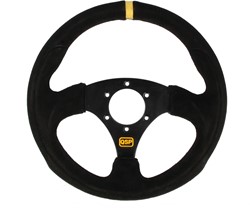 QSP sports steering wheel suede - 300 mm - flat