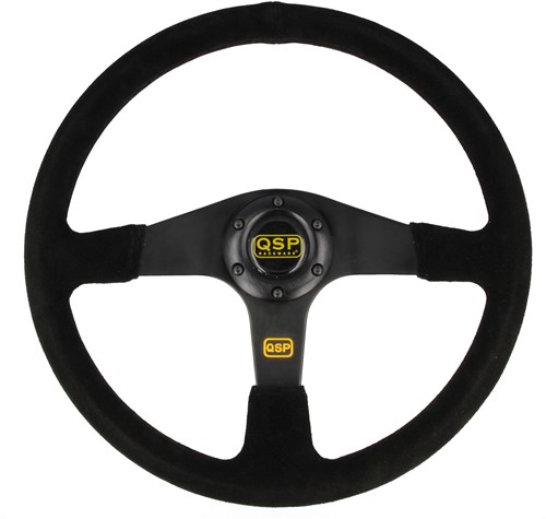 QSP sports steering wheel suede - 380 mm - flat