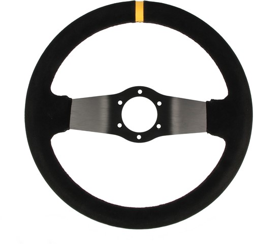 QSP sports steering wheel suede - 320 mm - deep 65 mm