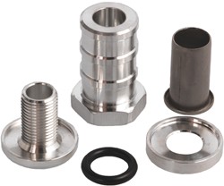 QSP self-closing fitting 16 mm aluminum